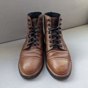 Thursday Boot Co Mens Natural Captain Boot Handcrafted Leather